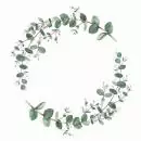 20 eucalyptus napkins in a wreath for communion, confirmation and baptism 33cm as a table decoration